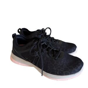 Ryka Dynamic Pro Sneakers Womens 7.5 Black Pink Excellent Leopard Training Shoes